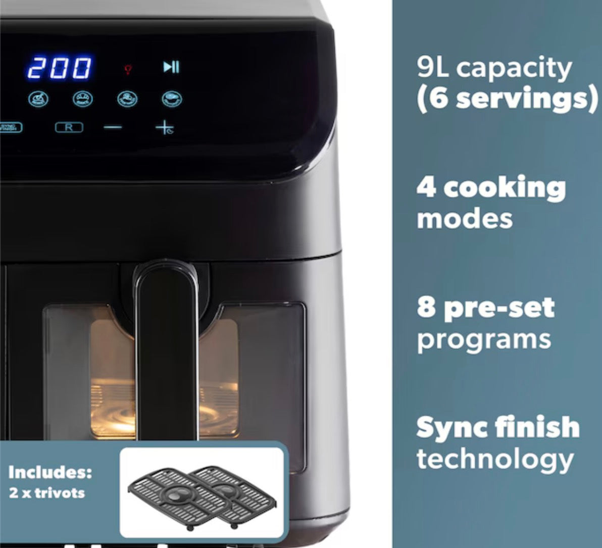 EGL
9L Dual Drawer Air Fryer