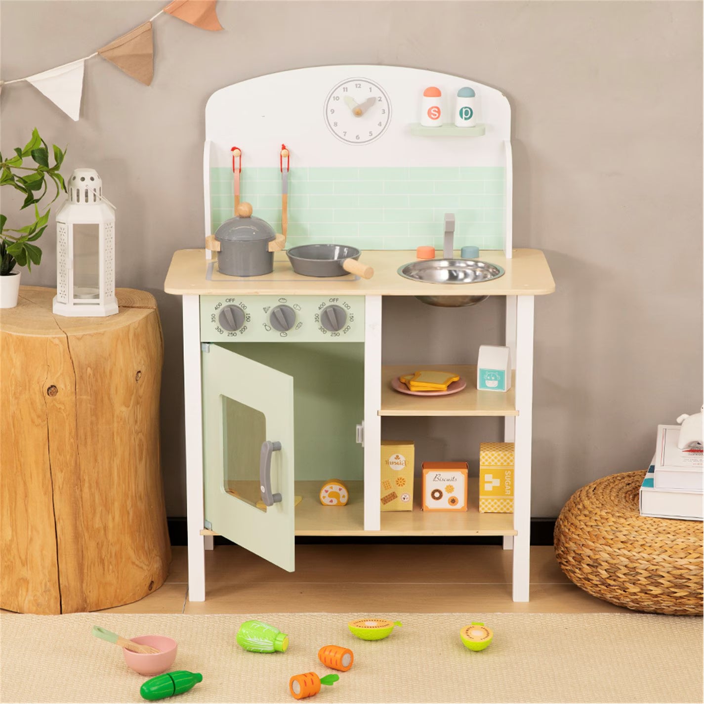 Tooky Toy Wooden Play Kitchen