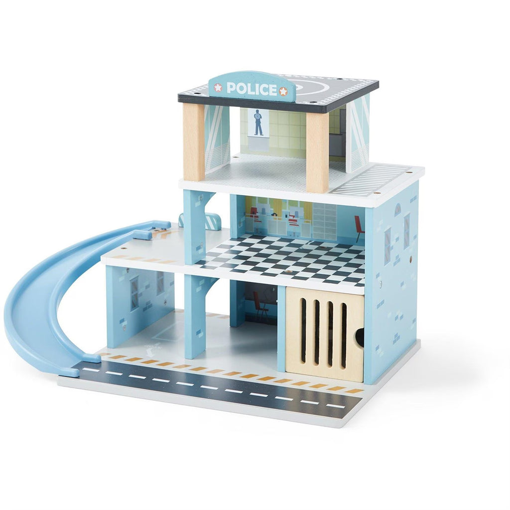 Tooky Toy  Wooden Police Station Playset