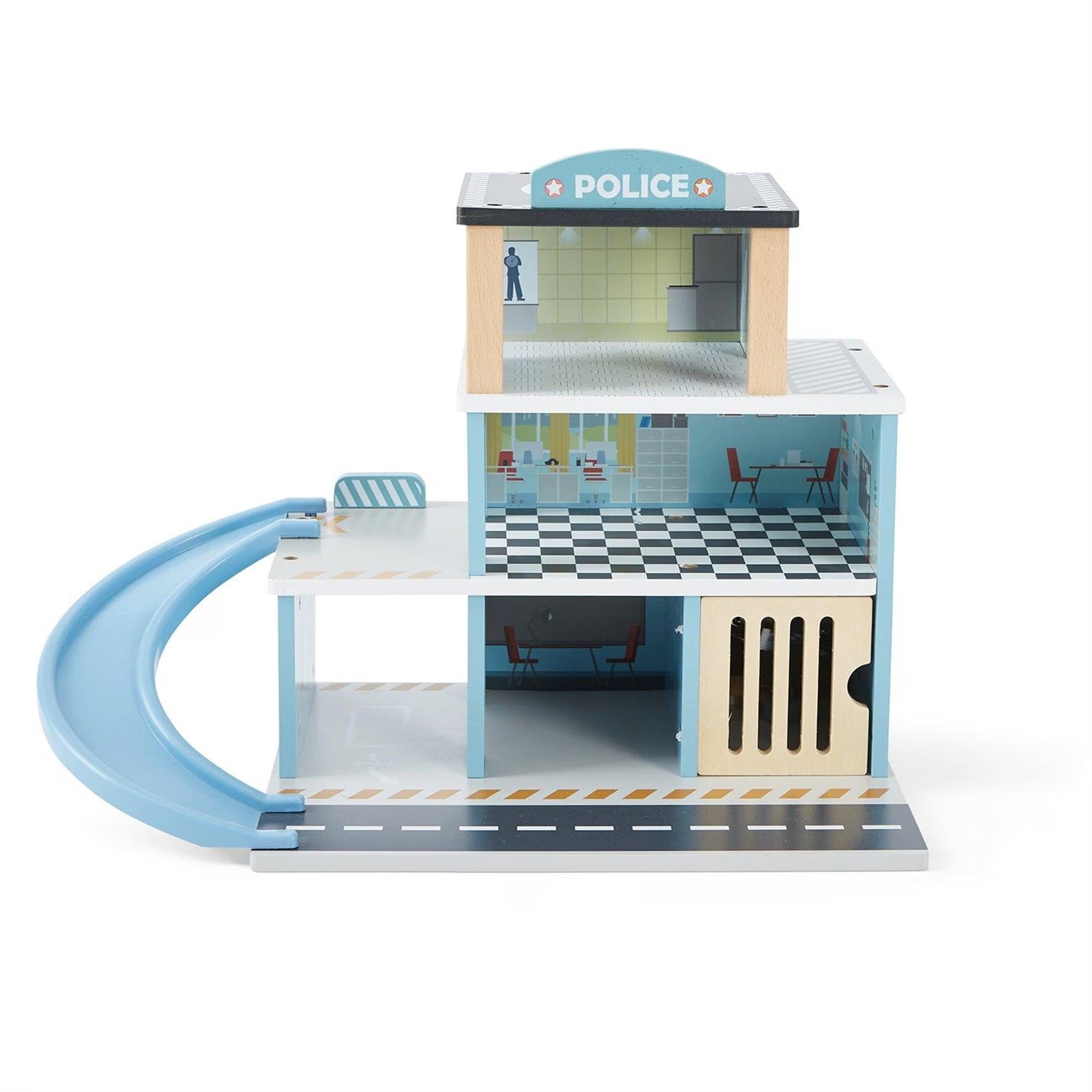 Tooky Toy  Wooden Police Station Playset