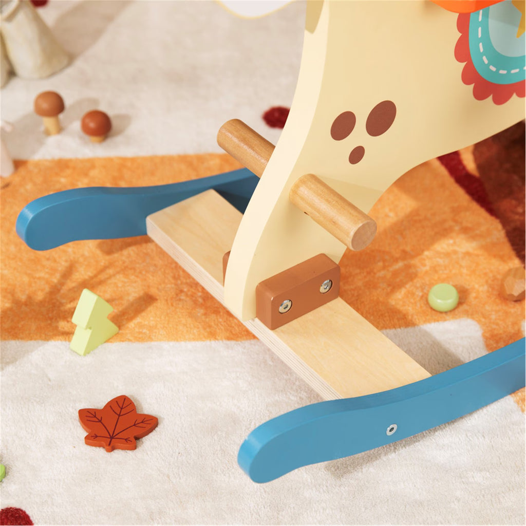 Tooky Toy Wooden Rocking Horse - Blue
