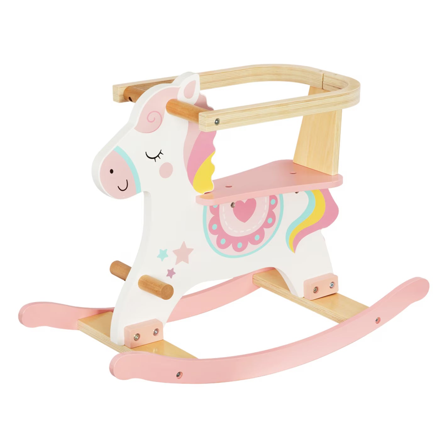 Tooky Toy Wooden Rocking Horse - Blue