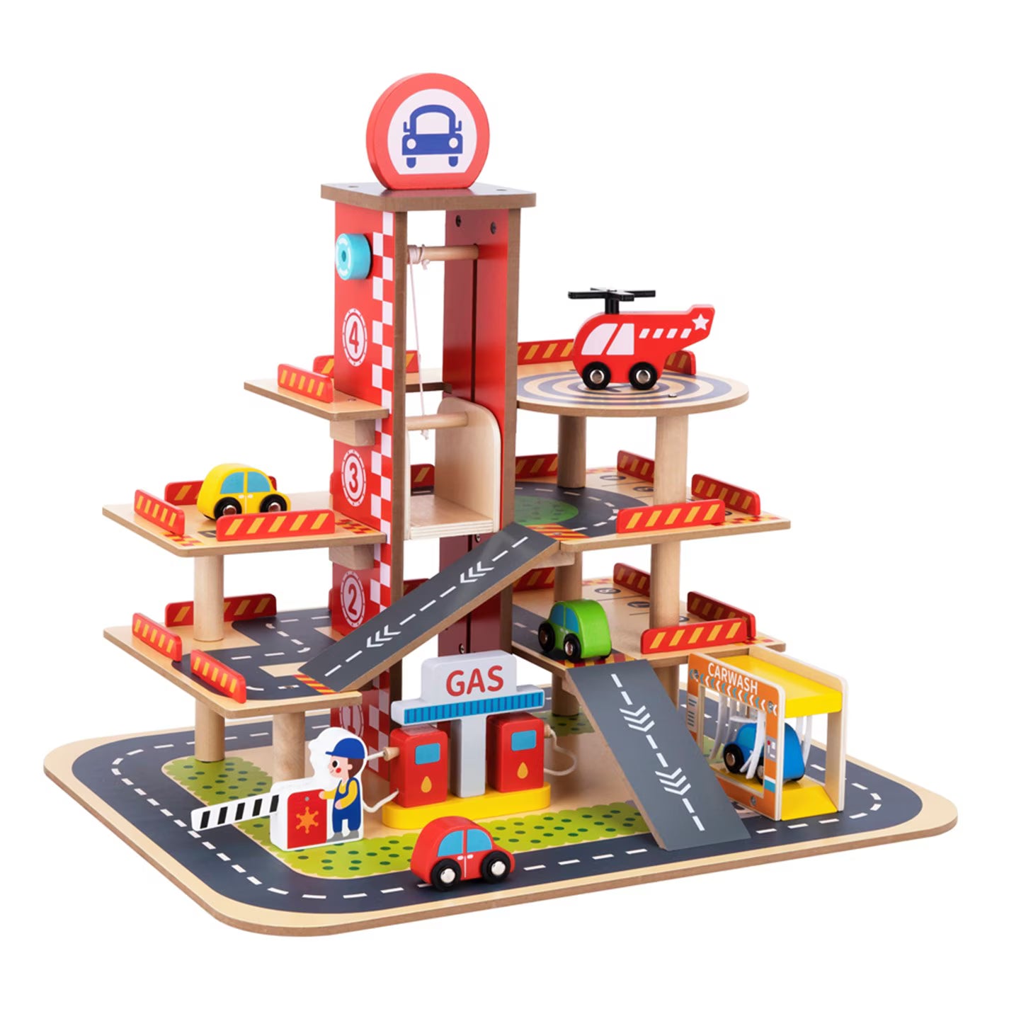 Tooky Toy Wooden Garage